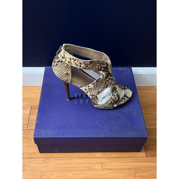 Stuart Weitzman Airforce Roccia Serpent Sandal, Snakeskin - 10M (US): NEVER WORN - Picture 2 of 3